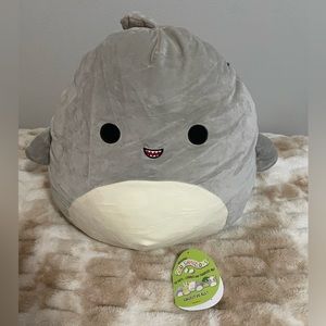 16” Gordon Shark Squishmallow with tag unattached